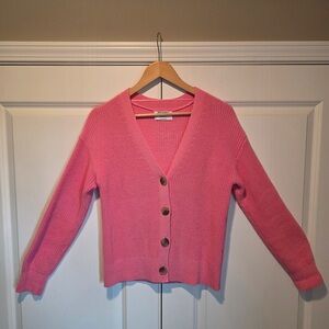 Old Navy Pink V-Neck Cardigan